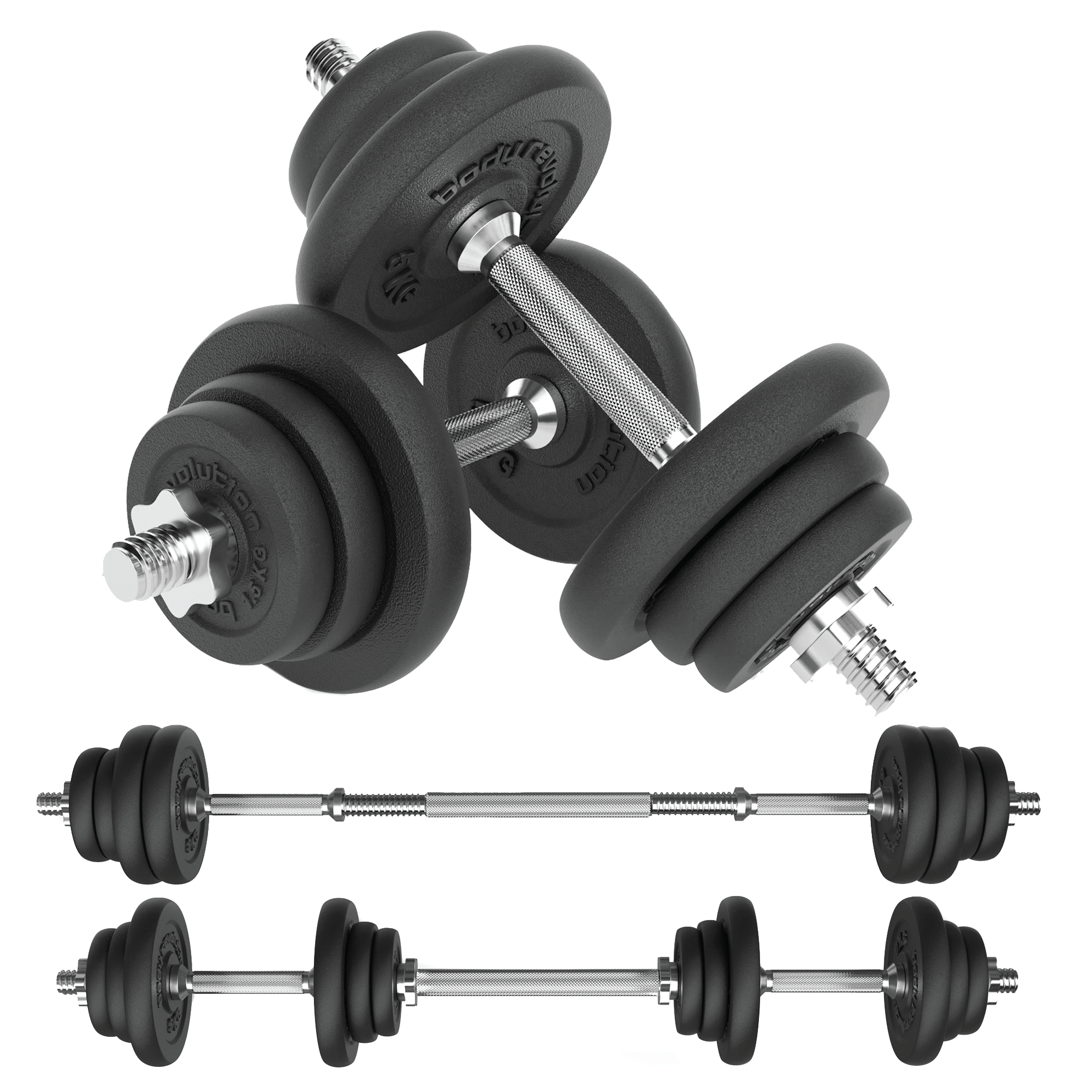 Dumbbell Beginner Set 40kg Dumbbells Set, Cast Iron – Monster Shop UK