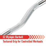 Body Revolution Olympic Super Curl EZ Barbell Bar - Body Revolution