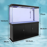 Aquarium Fish Tank & Cabinet - Black