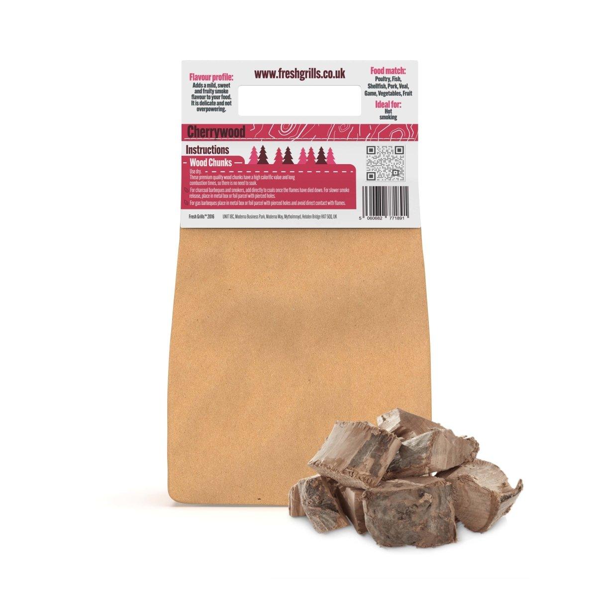 Fresh Grills Wood Chunks for BBQ Grill, Wood Fired Pizza Oven, Kamado and Outdoor Smokers - 1.5 kg - Fresh Grills