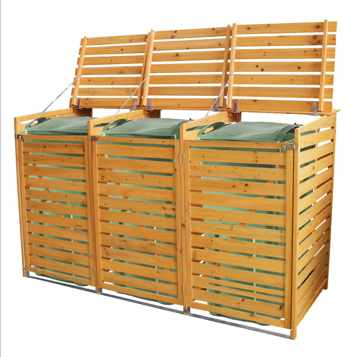 Triple Wheelie Bin Storage