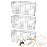 Gabion Baskets 100 x 50 x 30cm / 3 Pack