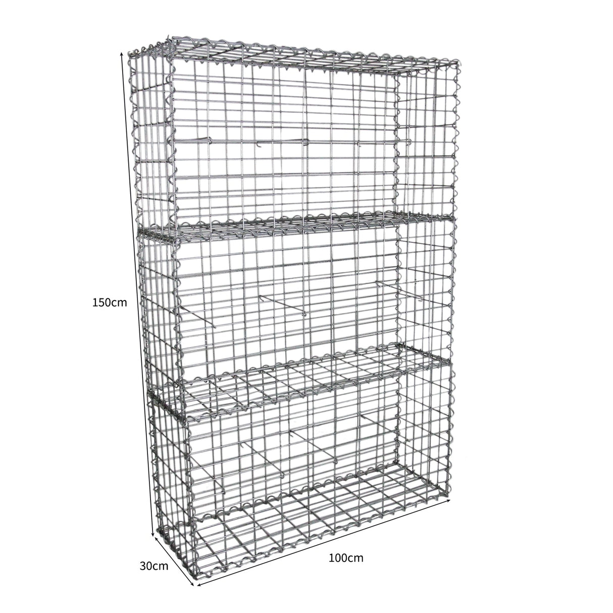 Gabion Baskets 100 x 50 x 30cm / 3 Pack