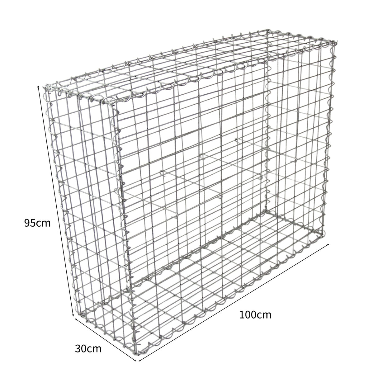 Gabion Baskets 100 x 95 x 30cm / 2 Pack