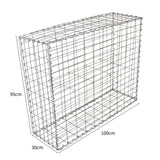 Gabion Baskets 100 x 95 x 30cm / 2 Pack