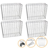 Gabion Baskets 100 x 80 x 30cm / 4 Pack