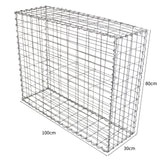 Gabion Baskets 100 x 80 x 30cm / 4 Pack