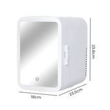 5L Mini Fridge – LED Mirror Light
