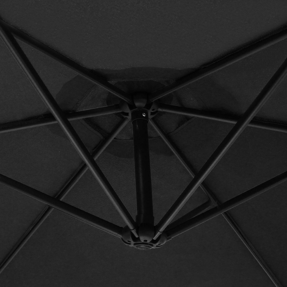 Black Cantilever Parasol & Fan Base