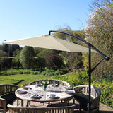 Cream Cantilever Parasol