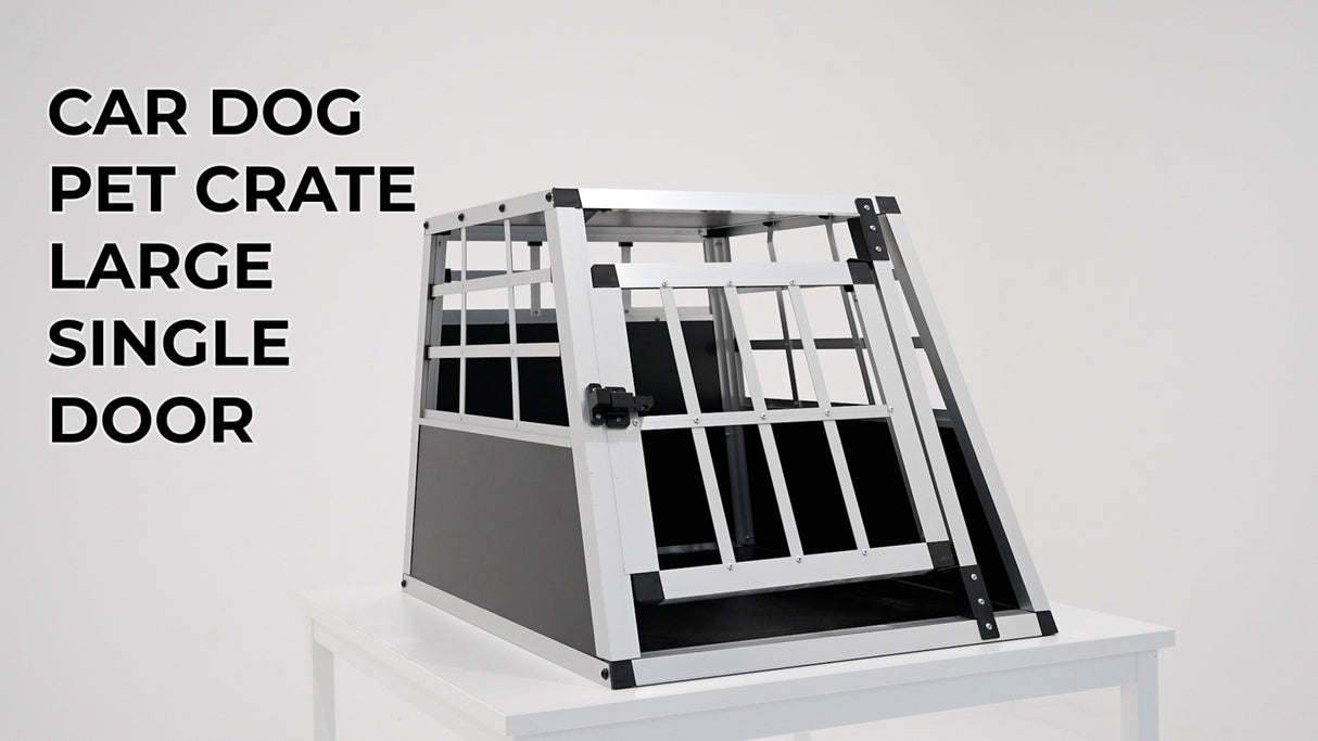 Car Dog Pet Crate - Large Single Door