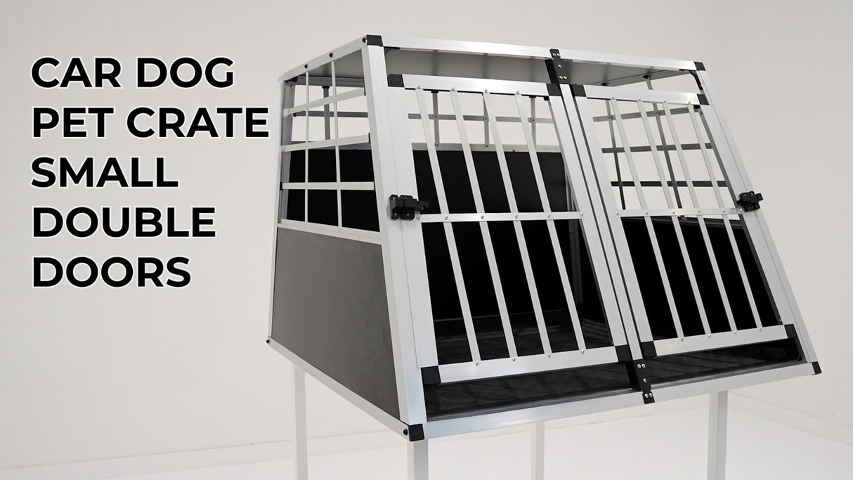 Car Dog Pet Crate - Small Double Doors