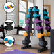 Neoprene Dumbbells Set with Rack