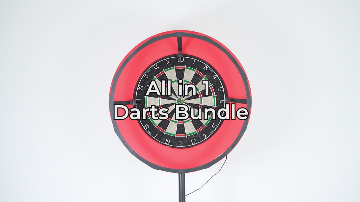Dart Board Set With LED Surround