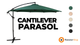 Cantilever Parasol 3m – Green