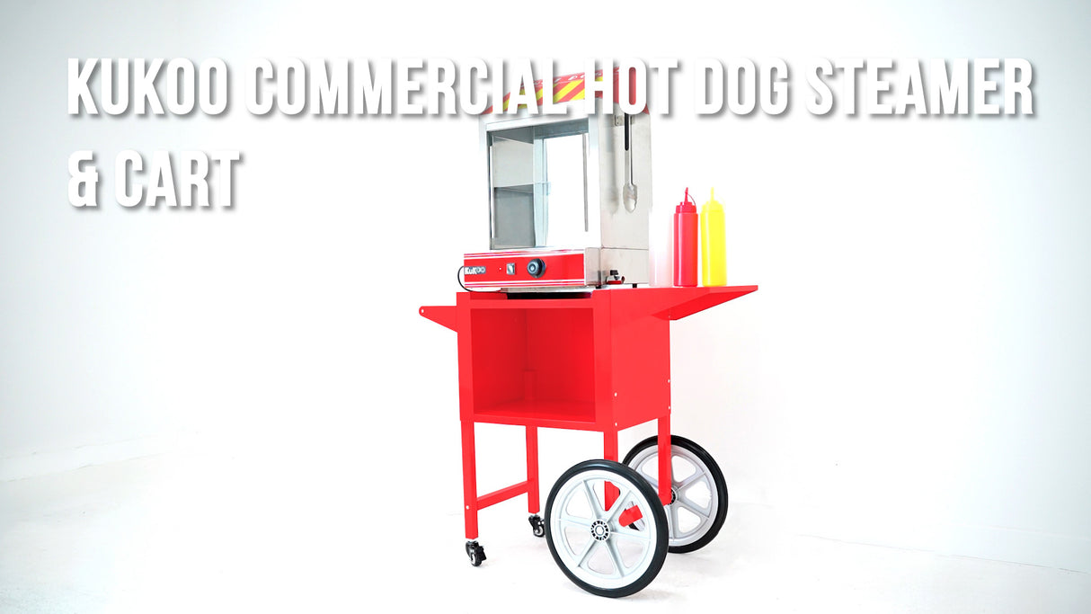 KuKoo Commercial Hot Dog Steamer & Cart