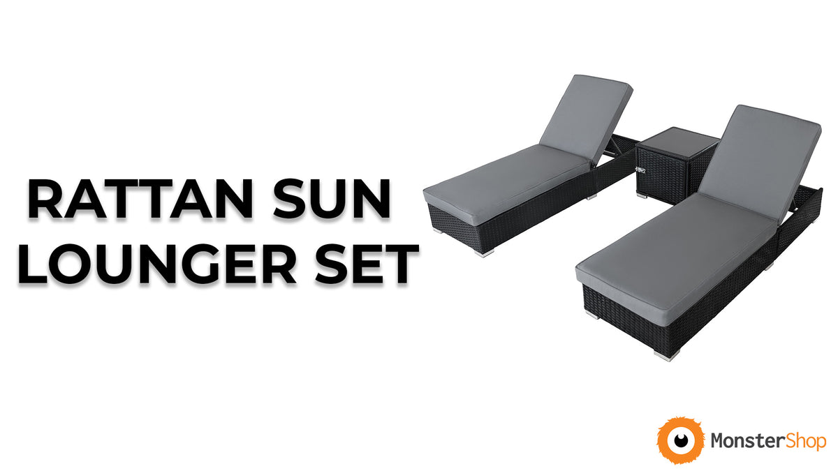 Rattan Sun Lounger Set