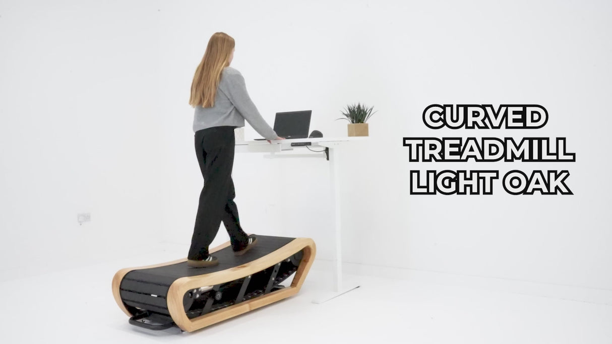 Curved Treadmill – Light Oak