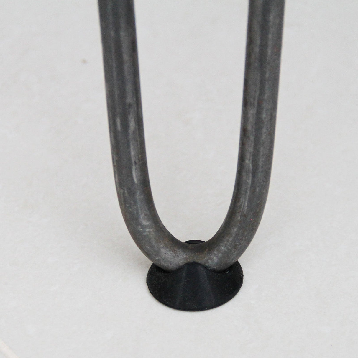 4 x 16" Hairpin Legs - 3 Prong - 12mm - Raw Steel