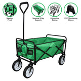 Foldable Garden Cart Green