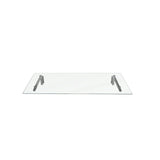 MonsterShop Glass Door Canopy & Brackets, 120cm W, 80cm D