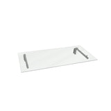 MonsterShop Glass Door Canopy & Brackets, 120cm W, 80cm D