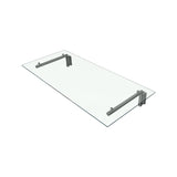 MonsterShop Glass Door Canopy & Brackets, 120cm W, 80cm D