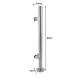 MonsterShop Stainless Steel Balustrade, End Post, 90cm H