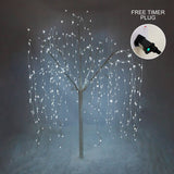 Weeping Willow Tree - 180cm White 400 Cool White LED