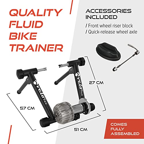 Velo Pro Fluid Turbo Trainer - Indoor Bike trainer for road bicycles and mountain bikes - Body Revolution