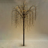 Weeping Willow Tree - Black - 240cm - Warm White