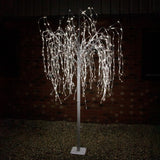 Wedding Moongate - White & 1 x Weeping Willow Tree 240cm Cool White