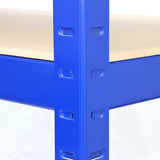 Monster Racking T-Rax Strong Storage Shelves, Blue, 120cm W, 60cm D, Set of 10