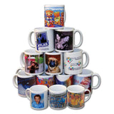 36 White Polymer Coated AAA Mugs With Boxes