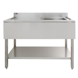 KuKoo Commercial Stainless Steel Sink - Left Hand Drainer
