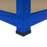 Monster Racking T-Rax 3 x Extra Wide Storage Shelves, Blue, 160cm W, 60cm D