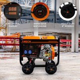 T-Mech 2kVA Portable Diesel Generator Open Frame