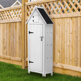 Wooden Garden Shed – White