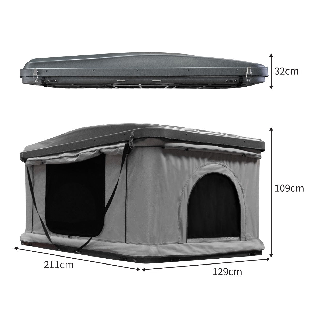 Car Roof Tent - Grey