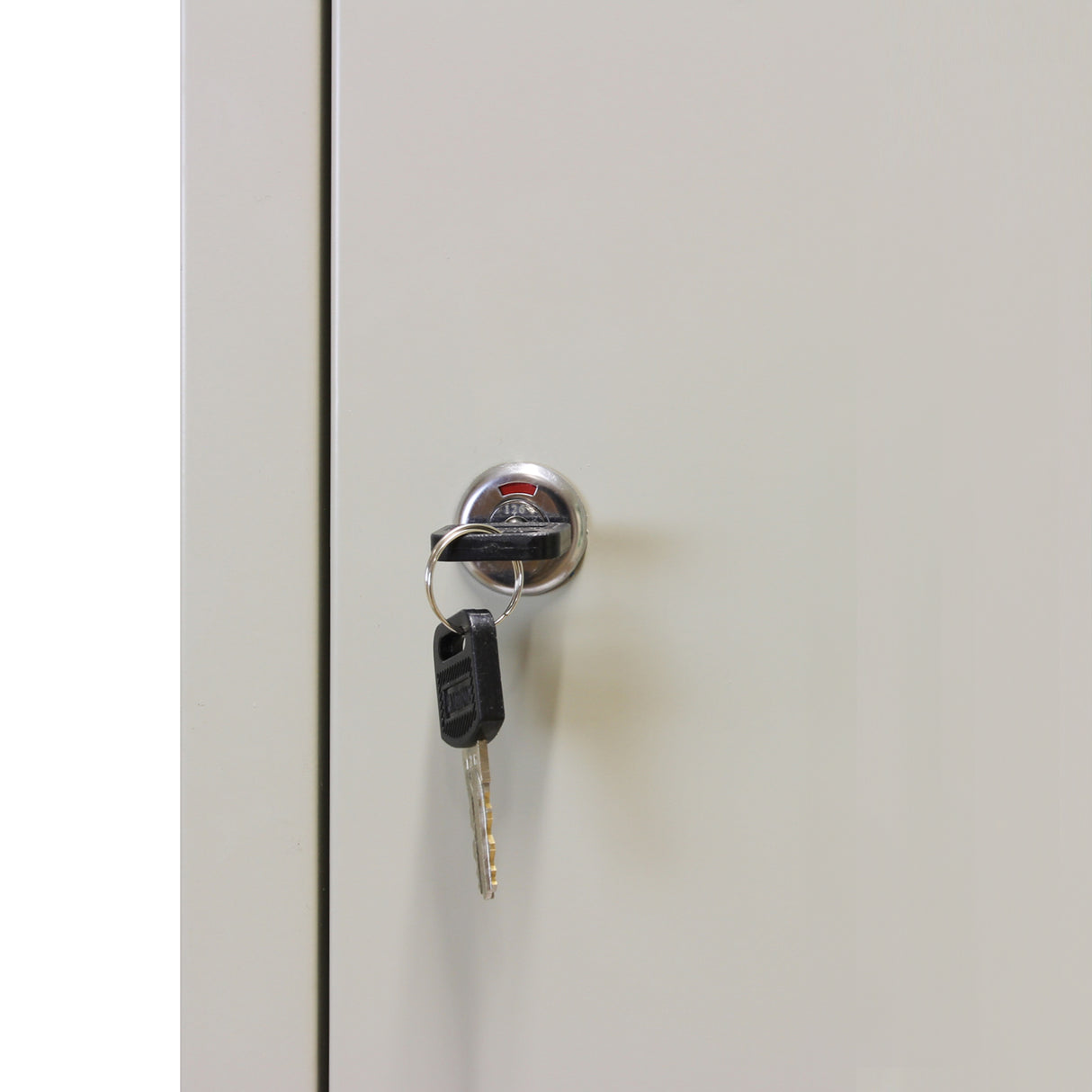 Metal Storage Lockers - Three Doors, Grey