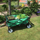 Foldable Garden Cart Green