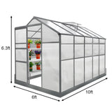 Greenhouse 6ft x 10ft With Base