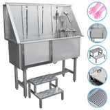 Pet Dog Bath Steel Tub Washing Station 400mm