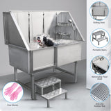 Dog Grooming Bath Steel Pet Wash Station 600mm
