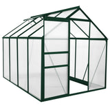 Greenhouse 6ft x 8ft (Green) & Racking