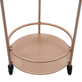 Rose Gold Drinks Trolley Bar Cart - Small