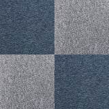 40 x Carpet Tiles 10m2 / Storm Blue & Platinum Grey