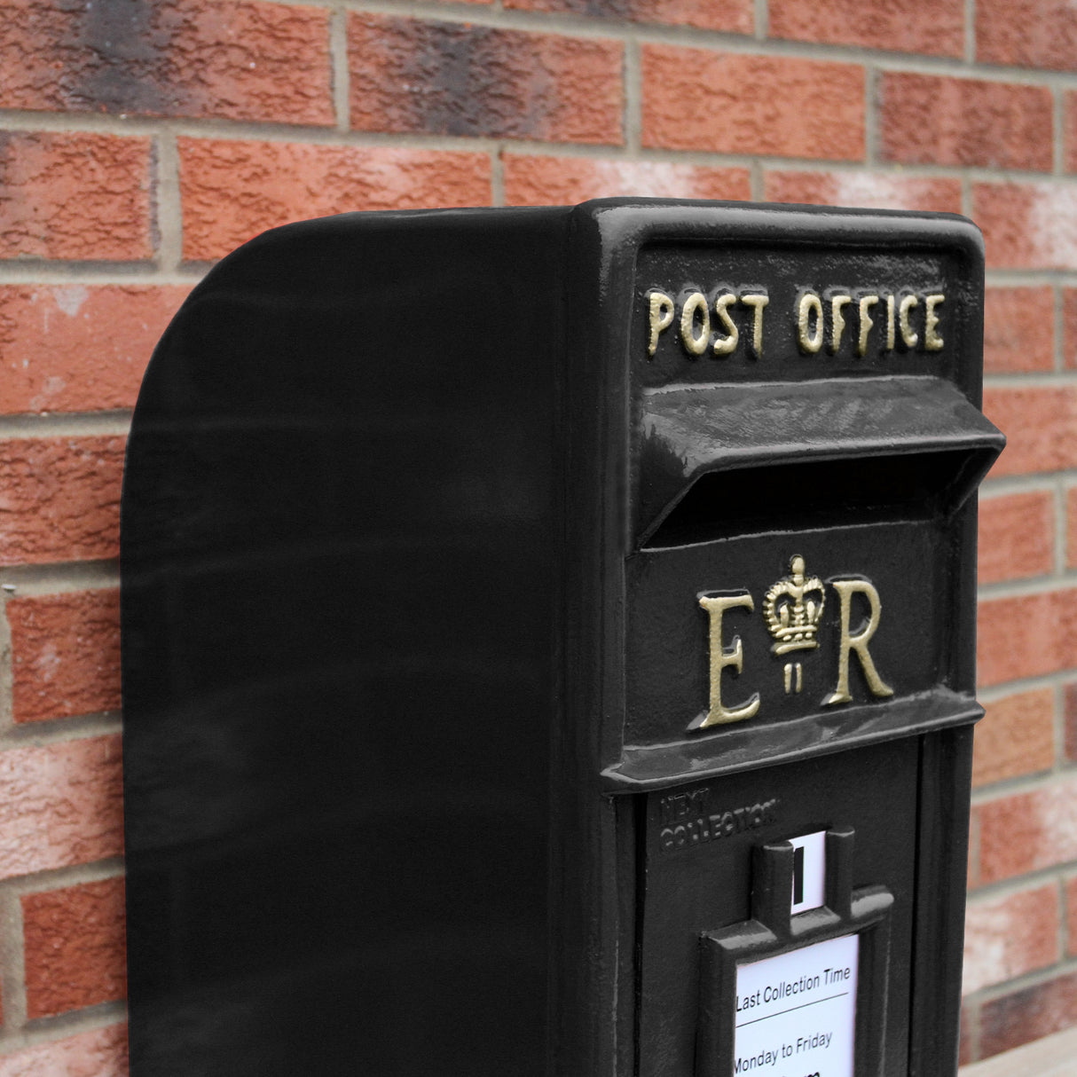 Black Royal Mail Post Box