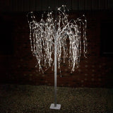 Wedding Moongate - Silver & 1 x Weeping Willow Tree 240cm Cool White