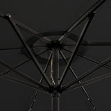 Black 2.7m LED Tilt Parasol